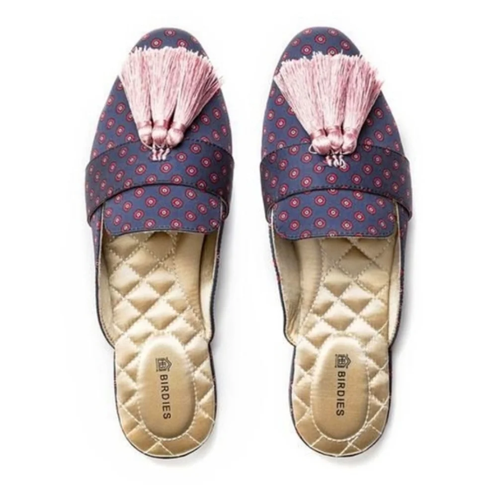 BIRDIES ROBIN LOAFER SLIP ON BLUE‎ PINK 8 - Picture 2 of 14